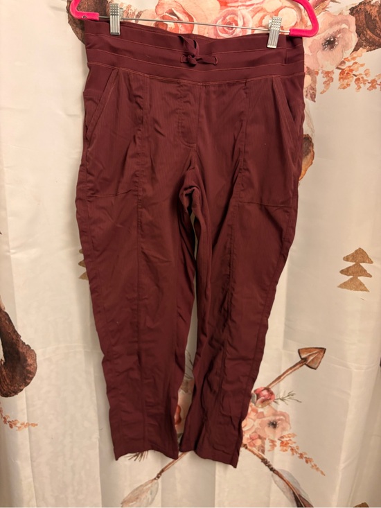 lululemon athletica Pants - lululemon athletica Maroon Seam-Detail pants size 10